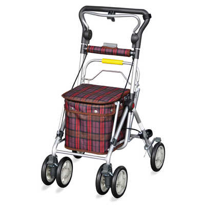 須恵廣工業 シルバーカー スイート3 チェックワイン No.668 の通販