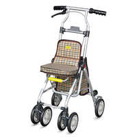 【未使用】須恵廣工業 ポシェットS チェック ネイビー　紺　シルバーカー 須恵廣工業 シルバーカー ポシェットS-2 チェック紺 の通販 - カテゴリ
