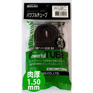 アサヒサイクル Shinko Pチューブ 英式(26x1-3/8/1.5mm) 16898 パワフルチューブ