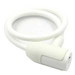 アサヒサイクル ワイヤーロック ウェービーロック Wavy Lock(φ10×650mm ホワイト) WAVY_LOCK_ アサヒサイクル ワイヤーロック ウェービーロック Wavy Lock(φ10×650mm ホワイト) WAVY_LOCK_