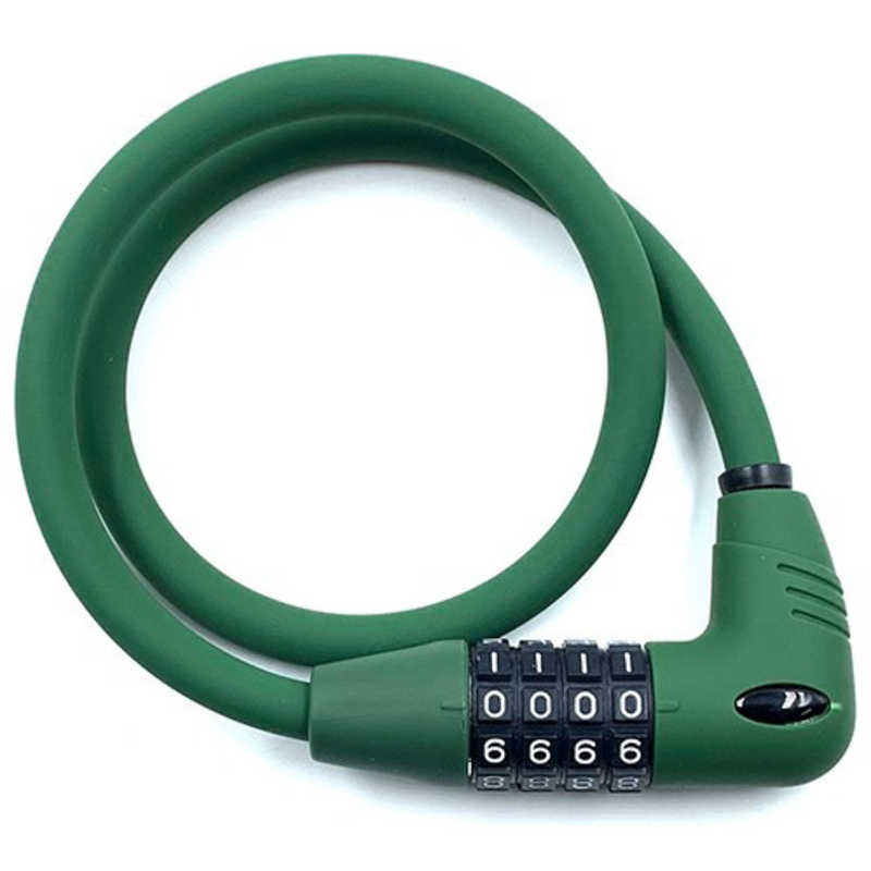 アサヒサイクル アサヒサイクル ワイヤー錠 Easy Dial Lock2(10x600mm/マットグリーン) EASYDIAL_LOCK2 EASYDIAL_LOCK2