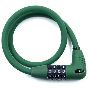 アサヒサイクル ワイヤー錠 Easy Dial Lock2(10x600mm/マットグリーン) EASYDIAL_LOCK2