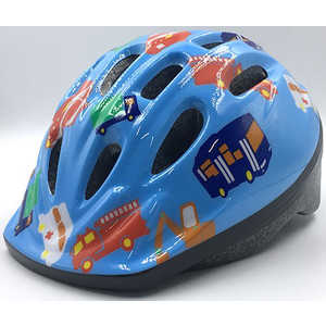 アサヒサイクル 子供用ヘルメット 軽くて丈夫なキッズヘルメット(Sサイズ:50～52cm/くるま) 08921 ｷｯｽﾞﾍﾙﾒｯﾄ