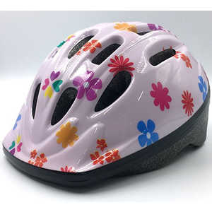 アサヒサイクル 子供用ヘルメット 軽くて丈夫なキッズヘルメット(Mサイズ:52?56cm/花) 08926 キッズヘルメット