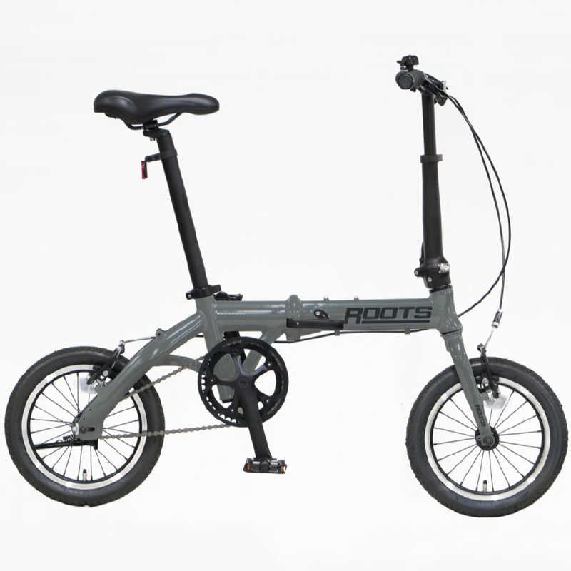 アサヒサイクル アサヒサイクル 14型 折りたたみ自転車 ルーツ ミニ ROOTS mini(ポリグレー/シングルシフト) 【組立商品につき返品不可】 OSL14C OSL14C