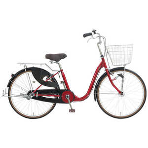 アサヒサイクル 自転車 ヴィヴァーチェ プレミアム 24 vivace premium ［24インチ］ プラチナレッド【組立商品につき返品不可】 VVP24B