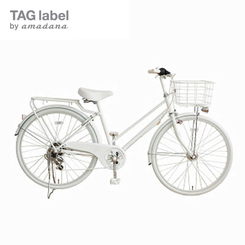 TAG label by amadana TAG label by amadana 26型 自転車 amadana citybike（ツヤケシホワイト 6段変速）【組立商品につき返品不可 】 ATB266 ATB266