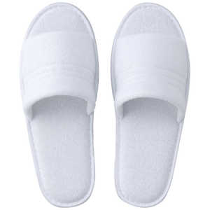 テンダイ 使い捨てパイルスリッパ 5足入 28cm ホワイト 569200