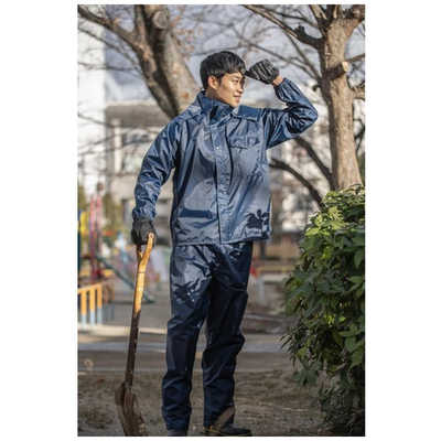 マック Makku レインウェア チェンジーゼロレインST ネイビー L