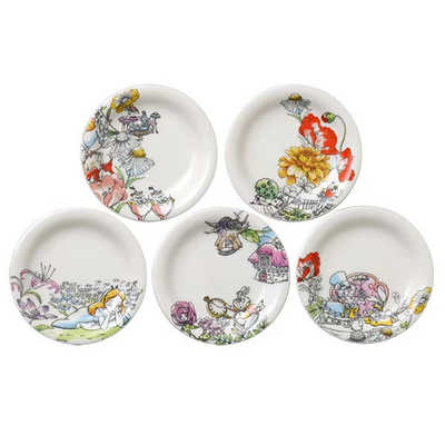 ディズニー　ふしぎの国のアリス　食器 前畑 ディズニー ふしぎの国のアリス 小皿 ミニプレート 約11.5cm 5枚