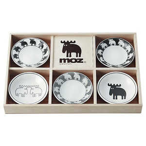 前畑 モズ moz 小皿 ミニプレート 約9cm 5枚セット 木箱入 MOZ01 50053 前畑 モズ moz 小皿 ミニプレート 約9cm 5枚セット 木箱入 MOZ01 50053