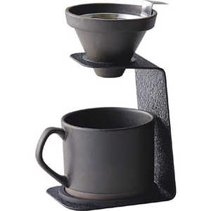前畑 ブリューコーヒー 一人用ドリッパー マグカップ セット 約320ml ブラック 52294 前畑 ブリューコーヒー 一人用ドリッパー マグカップ セット 約320ml ブラック 52294