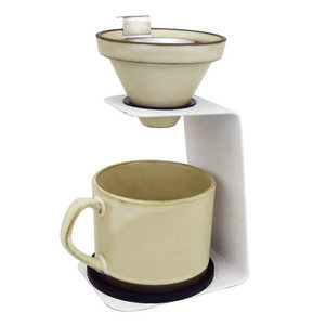前畑 ブリューコーヒー 一人用ドリッパー マグカップ セット 約320ml ホワイト 52296 前畑 ブリューコーヒー 一人用ドリッパー マグカップ セット 約320ml ホワイト 52296