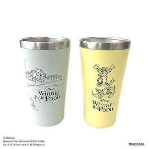前畑 ディズニー くまのプーさん メタルサーモタンブラー ペアセット(2個入り) D-WP35 53000 前畑 ディズニー くまのプーさん メタルサーモタンブラー ペアセット(2個入り) D-WP35 53000