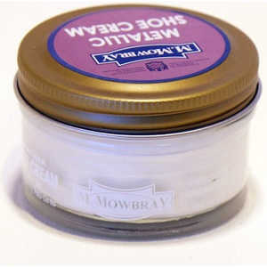 アールアンドデー M.MOWBRAY(エム・モゥブレィ)メタリックシュークリームジャー 50mL プラチナ アールアンドデー M.MOWBRAY(エム・モゥブレィ)メタリックシュークリームジャー 50mL プラチナ