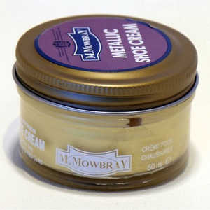 アールアンドデー M.MOWBRAY(エム・モゥブレィ)メタリックシュークリームジャー 50mL ゴールド アールアンドデー M.MOWBRAY(エム・モゥブレィ)メタリックシュークリームジャー 50mL ゴールド