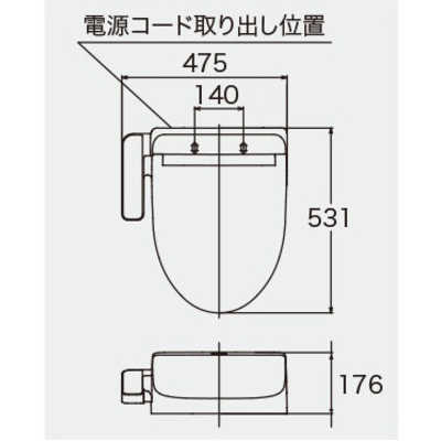 TOTO ウォシュレット　温水便座　TCF8CK66#SC1 000000011564_kLF69LP.jpg