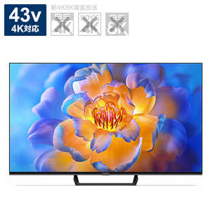 XIAOMI シャオミ チューナーレススマートテレビ 43V型 (TVチューナー非搭載) Xiaomi TV A Pro ［Bluetooth対応 /4K対応 /YouTube対応］ ブラック R23Z012A