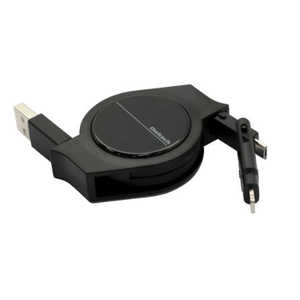OWLTECH microUSBケーブルLightning変換付属 OWL-CBRKML12-BK ブラック