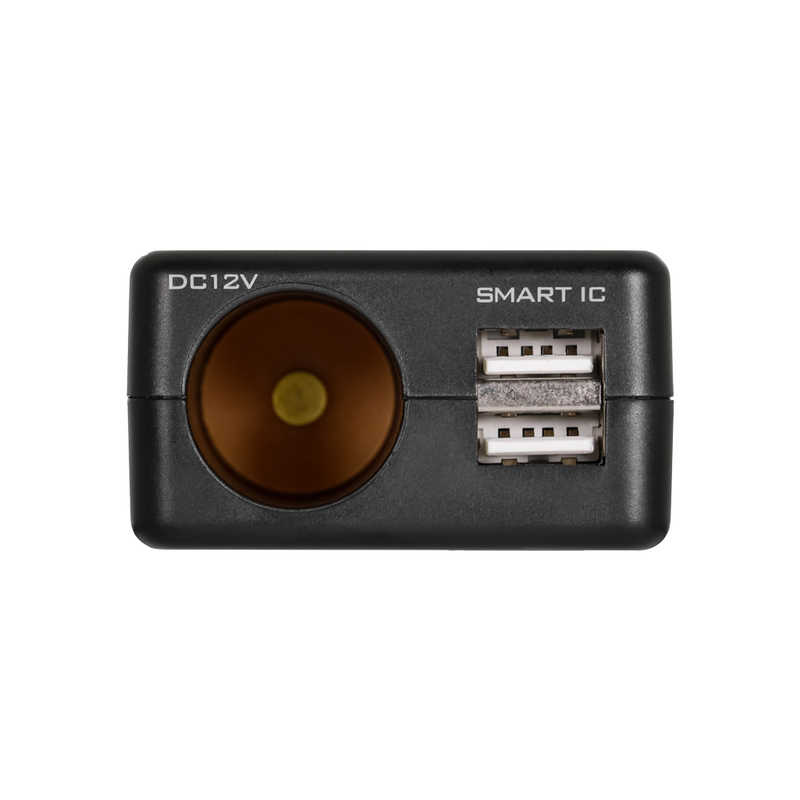 OWLTECH OWLTECH 家で車のアクセサリーが使える!!USB Type-Aポート×2 カーアクセサリー変換AC/DCアダプター OWL-ACU2D1-BK ブラック OWL-ACU2D1-BK ブラック