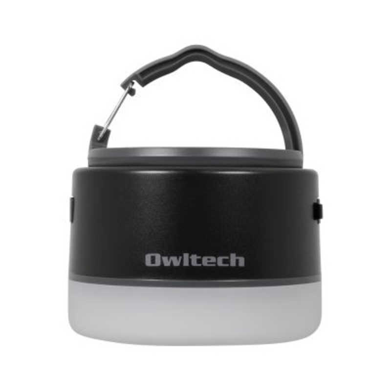 OWLTECH OWLTECH LEDランタン モバイルバッテリー付き 6700mAh LEDランタンとして使いながらスマートフォンの充電もできる｡ ブラック [LED/充電式/防水] OWL-LPB6701LA-BK OWL-LPB6701LA-BK