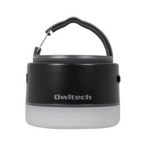 OWLTECH LEDランタン モバイルバッテリｰ付き 6700mAh LEDランタンとして使いながらスマｰトフォンの充電もできる｡ ブラック [LED/充電式/防水] OWL-LPB6701LA-BK