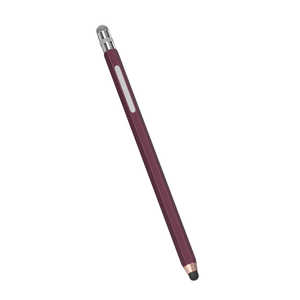 OWLTECH 握りやすいエンピツ型タッチペン シリコン+導電性繊維の2WAYペン先 ロングタイプ マルーン OWL-TPSE08-MR OWLTPSE08MR