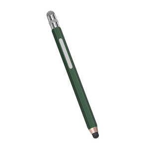 OWLTECH 握りやすいエンピツ型タッチペン シリコン+導電性繊維の2WAYペン先 ショートタイプ グリーン OWL-TPSE09-GR OWLTPSE09GR