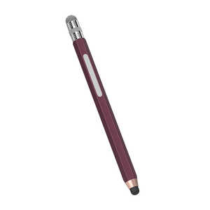 OWLTECH 握りやすいエンピツ型タッチペン シリコン+導電性繊維の2WAYペン先 ショートタイプ マルーン OWL-TPSE09-MR OWLTPSE09MR