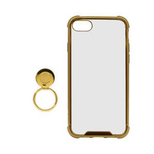 OWLTECH iPhone SE 第3世代/第2世代/8/7専用 リング付ハイブリッド耐衝撃ケース OWL-CVIC4707-GO ゴｰルド