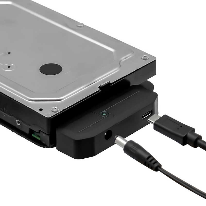 OWLTECH OWLTECH 16TB対応 2.5/3.5インチHDD/SSD SATA→USB3.2Gen2変換 データ転送ケーブル ACアダプター付｢バルク品｣ OWL-SA23U32-C OWL-SA23U32-C
