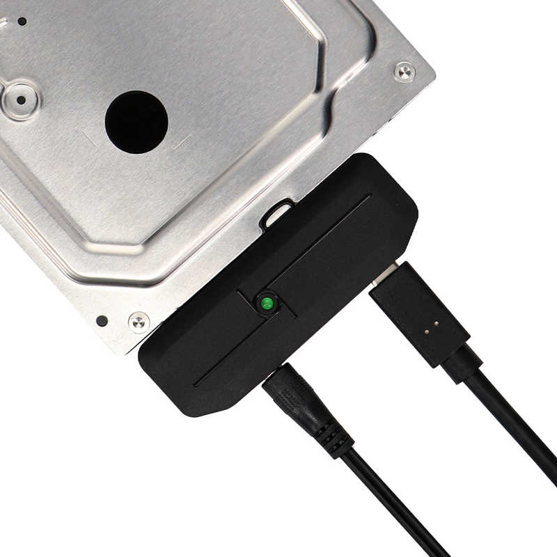 OWLTECH OWLTECH 16TB対応 2.5/3.5インチHDD/SSD SATA→USB3.2Gen2変換 データ転送ケーブル ACアダプター付｢バルク品｣ OWL-SA23U32-C OWL-SA23U32-C