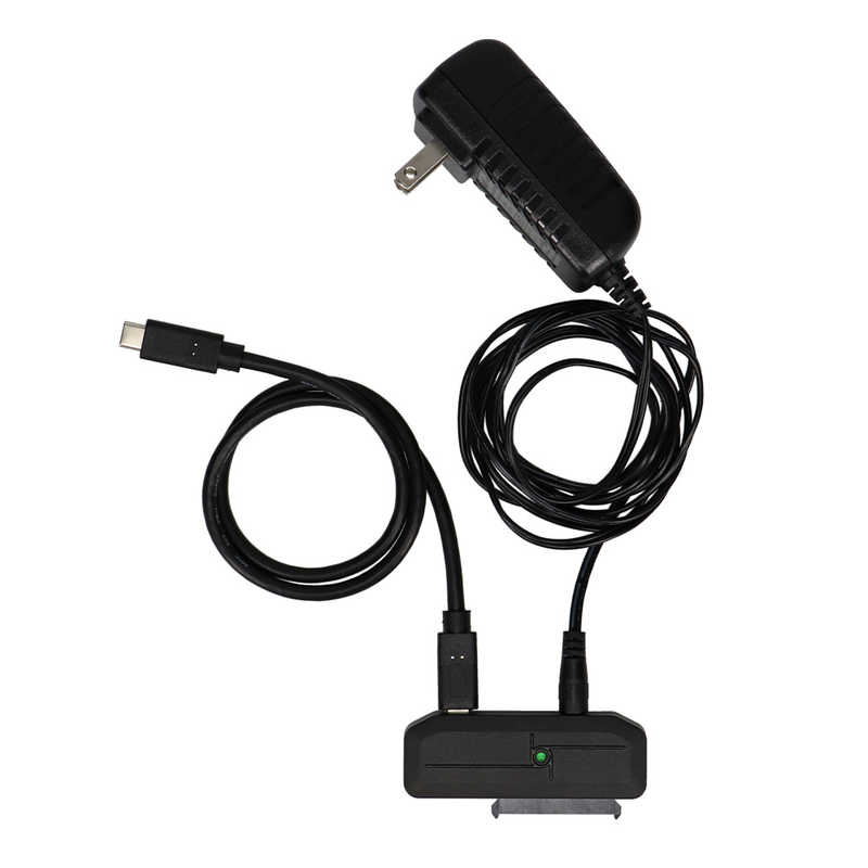 OWLTECH OWLTECH 16TB対応 2.5/3.5インチHDD/SSD SATA→USB3.2Gen2変換 データ転送ケーブル ACアダプター付｢バルク品｣ OWL-SA23U32-C OWL-SA23U32-C