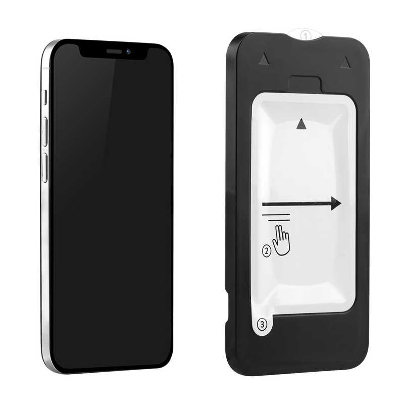 OWLTECH OWLTECH iPhone 12 mini 5.4インチ対応 貼りミスゼロ全面保護ガラス 光沢･ブルーライトカット OWL-GSIC54F-BC OWL-GSIC54F-BC