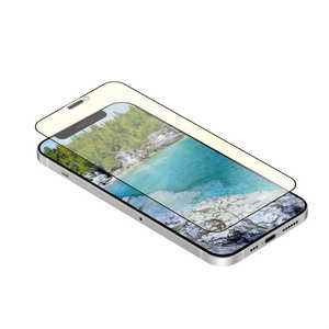 OWLTECH iPhone 12 mini 5.4インチ対応 貼りミスゼロ トリプルストロング耐衝撃ガラス 光沢･ブルーライトカット OWL-GUIC54F-BC