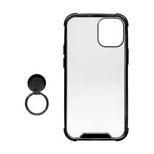 OWLTECH iPhone 12 mini 5.4インチ対応 リング付ハイブリッド耐衝撃ケース ブラック OWL-CVIC5407-BK OWLTECH iPhone 12 mini 5.4インチ対応 リング付ハイブリッド耐衝撃ケース ブラック OWL-CVIC5407-BK