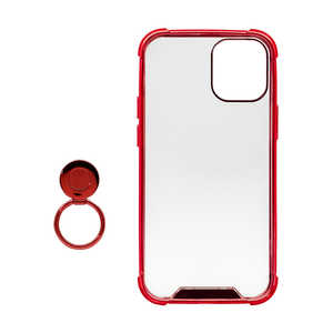 OWLTECH iPhone 12 mini 5.4インチ対応 リング付ハイブリッド耐衝撃ケース レッド OWL-CVIC5407-RE OWLTECH iPhone 12 mini 5.4インチ対応 リング付ハイブリッド耐衝撃ケース レッド OWL-CVIC5407-RE