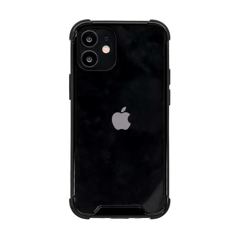OWLTECH OWLTECH iPhone 12 mini 5.4インチ対応 ハイブリッド耐衝撃ケース ブラック OWL-CVIC5409-BK OWL-CVIC5409-BK