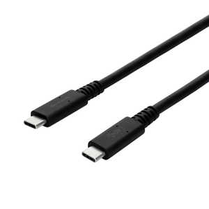 OWLTECH USB-C ⇔ USB-Cケ－ブル [映像 /充電 /転送 /0.8m /USB Power Delivery /100W /USB4] ブラック OWL-CB4CC8-BK