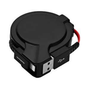 OWLTECH 片側だけ引き出せる巻き取り式Lightningケーブル (katamaki(カタマキ)) ブラックレッド OWLCBKRALT75BKRE OWLTECH 片側だけ引き出せる巻き取り式Lightningケーブル (katamaki(カタマキ)) ブラックレッド OWLCBKRALT75BKRE
