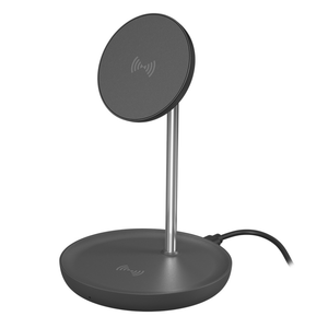 OWLTECH 【アウトレット】マグネット式ワイヤレススタンド 充電器 7.5W対応 グレー OWL-QI10W06-GM OWLTECH 【アウトレット】マグネット式ワイヤレススタンド 充電器 7.5W対応 グレー OWL-QI10W06-GM