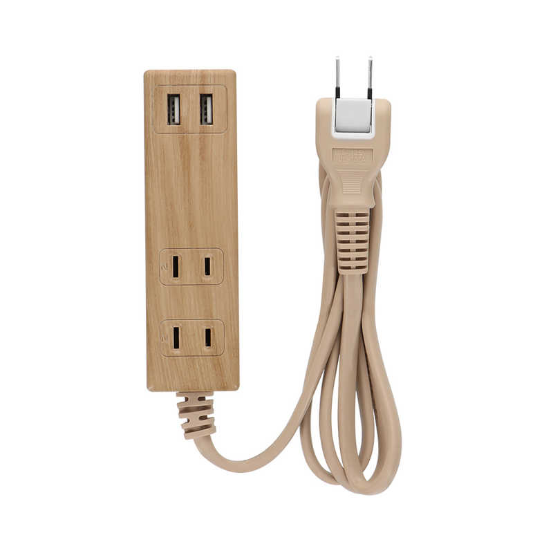 SALE／79%OFF】 OWLTECH USB充電ポート付きスマートOAタップ 木目調