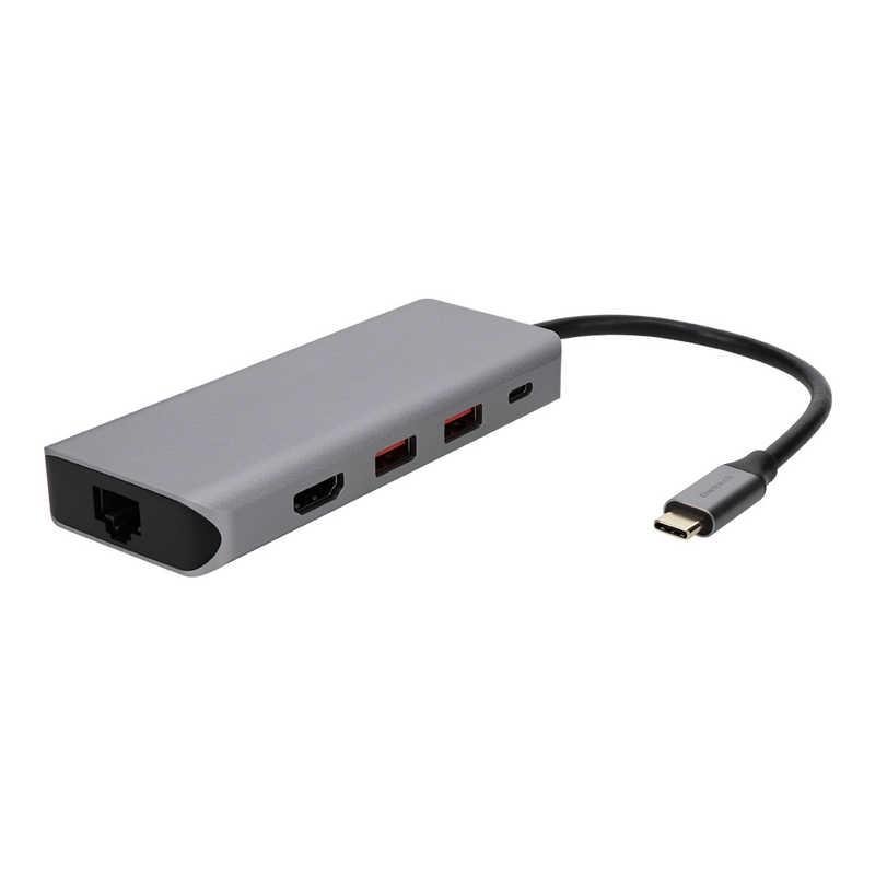 OWLTECH OWLTECH 5 in 1 USB Type-C マルチポートアダプタ USB 10Gbps対応 HDMI/LAN/USB Type-A×2/USB Type-C シルバー OWL-DSU31A2HLC-SV OWL-DSU31A2HLC-SV