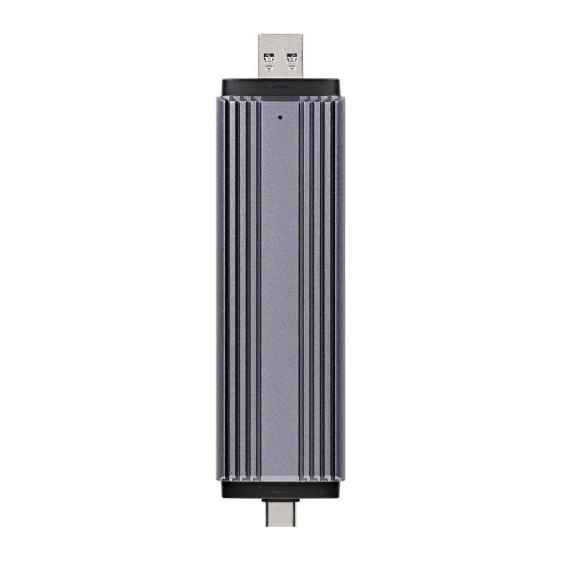 OWLTECH OWLTECH M.2 SSD 外付けケース USB Type-A/Type-C コネクター一体型 NVMe/SATA対応 最大転送速度10Gbps ［M.2対応］ シルバー OWL-ESM2UAC-SI OWL-ESM2UAC-SI