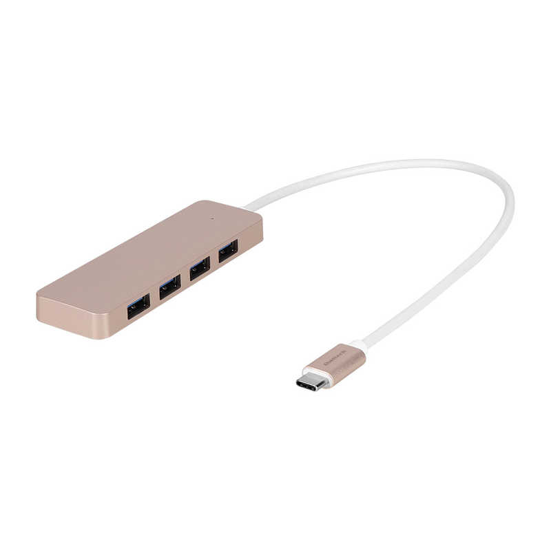 OWLTECH OWLTECH USB3.2 Gen1 Type-A 4ポート ノイズ対策済み Type-C USBハブ ［バスパワー /4ポート］ ローズゴールド OWL-UCHU3A4-RG OWL-UCHU3A4-RG