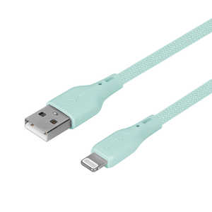 OWLTECH USB Type-A to Lightning シリコンケーブル 超やわらかで断線に強い 耐屈曲3万回以上 急速充電2.4A/データ転送 アイスミントブルー OWL-CBSRLA15-IB OWLTECH USB Type-A to Lightning シリコンケーブル 超やわらかで断線に強い 耐屈曲3万回以上 急速充電2.4A/データ転送 アイスミントブルー OWL-CBSRLA15-IB