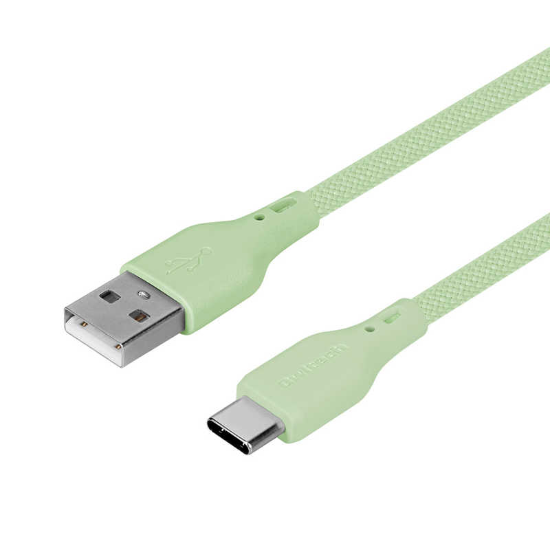 OWLTECH OWLTECH USB Type-A to USB Type-C シリコンケーブル 超やわらかで断線に強い 耐屈曲3万回以上 急速充電3A/データ転送 セージグリーン OWL-CBSRCA15-SAG OWL-CBSRCA15-SAG