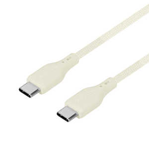 OWLTECH USB Type-C to USB Type-C シリコンケーブル 超やわらかで断線に強い 耐屈曲3万回以上 PD60W充電/データ転送 キナリ OWL-CBSRCC15-KI