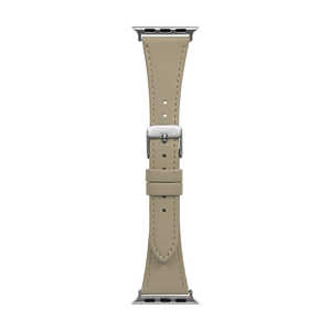 OWLTECH Apple Watch(38/40/41mm)用 ニュアンスカラー スリムレザーバンド 「mignonne(ミニョン)」 サンド OWLMINAWBS02BE