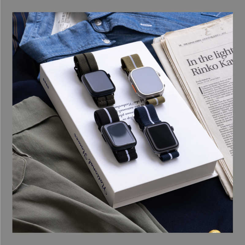 OWLTECH OWLTECH Apple Watch(42/44/45/49mm)用 マリーンナショナルストラップ 「TACT IX(タクトナイン)」 ダークセージ OWL-TACAWBL02-SA OWL-TACAWBL02-SA
